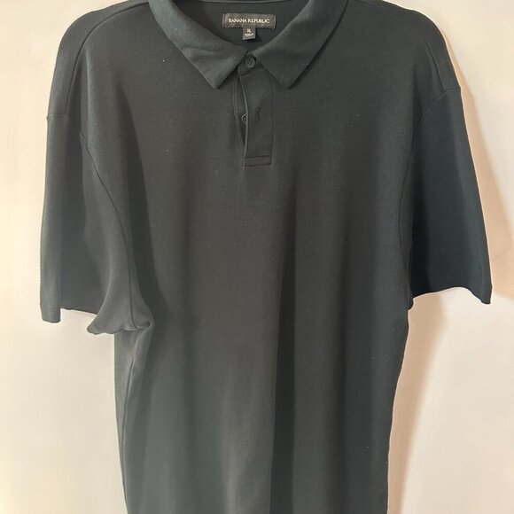 Banana Republic XL Men's Black Polo Shirt  100% Cotton - Picture 5 of 9